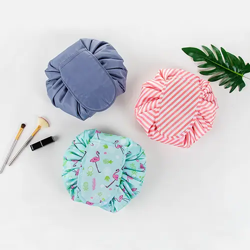 Spot Custom Drawstring Small Make Up Bag Portable Lazy Cheap Toiletry Bags